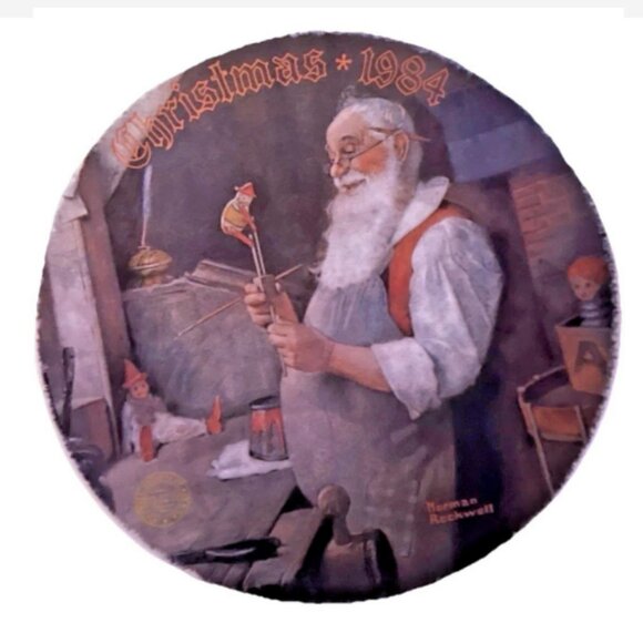 3 Vintage Norman Rockwell Collector Plate Knowles 1981–1984 Christmas Music Make - Picture 4 of 7